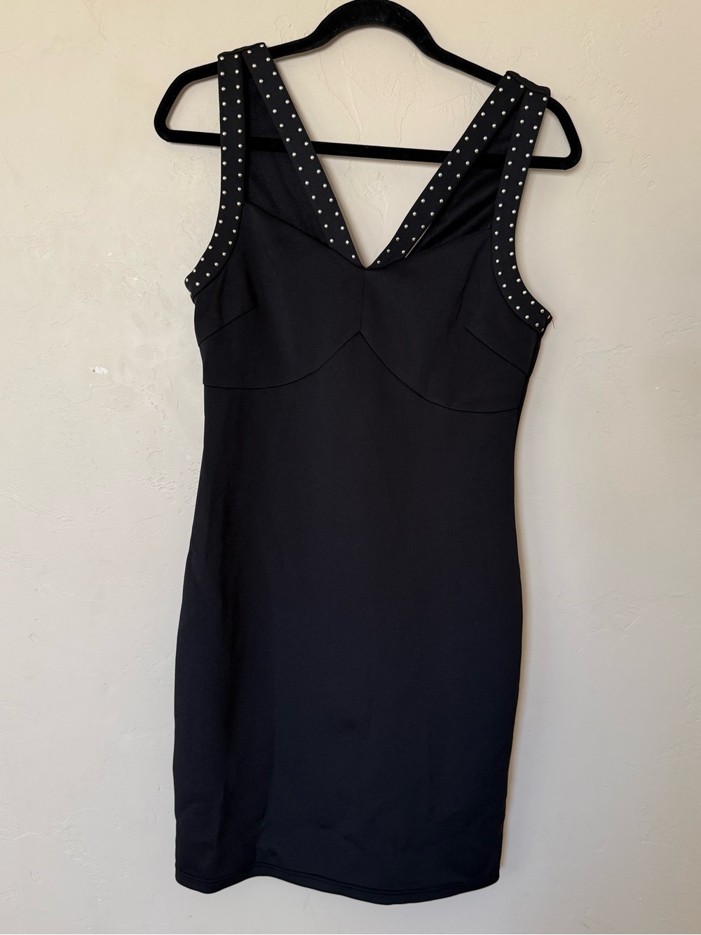 GUESS Los Angeles Studded Bodycon Mini Dress | Size - Picture 2 of 9